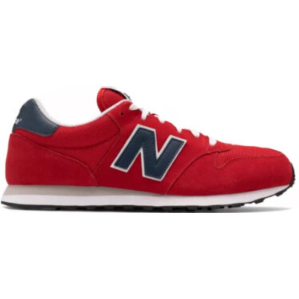 New Balance 500 Sneakers Shoes Suede Retro Low Top Lace Up Red Navy 11.5